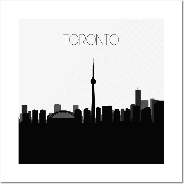 Toronto Skyline Wall Art by inspirowl